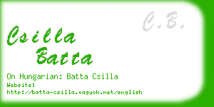 csilla batta business card